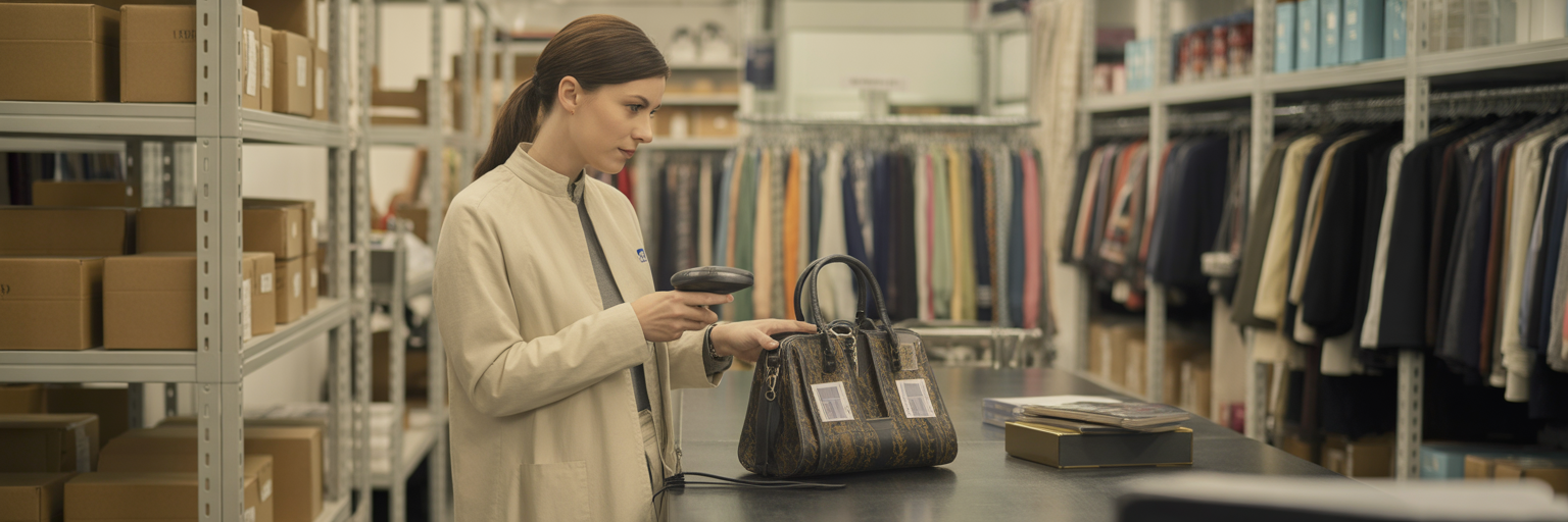 Fashion boutique stockroom inventory management.