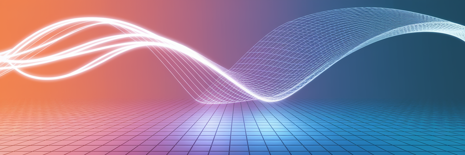 Abstract visual of sales and inventory data merging.