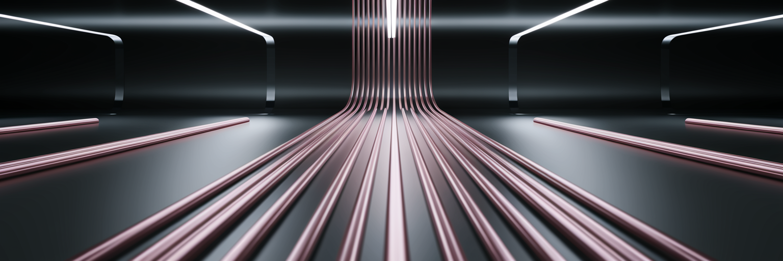 Abstract visual of real-time data synchronisation